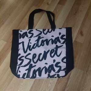 Victoria's Secret Tote Bag Pink & Black
